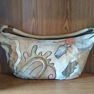 Allan Edward's hand painted leather bag